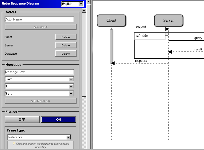 Retro Sequence Diagram